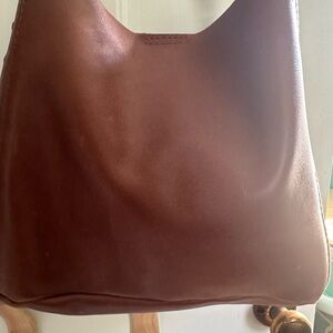 Portland Leather Butterfly Bucket Crossbody Bag in Honey.
